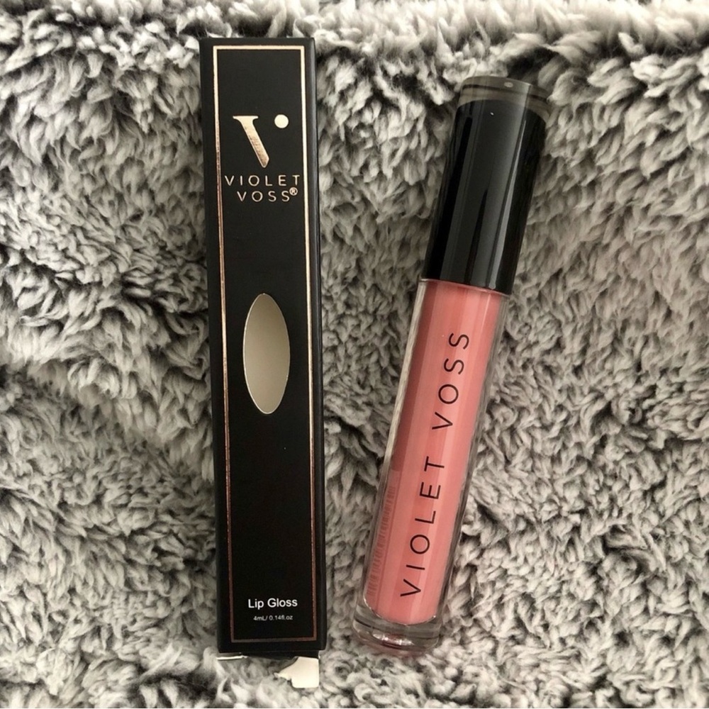 Violet Voss Rosy Pink Lip Gloss - Sheer Creamy Shine